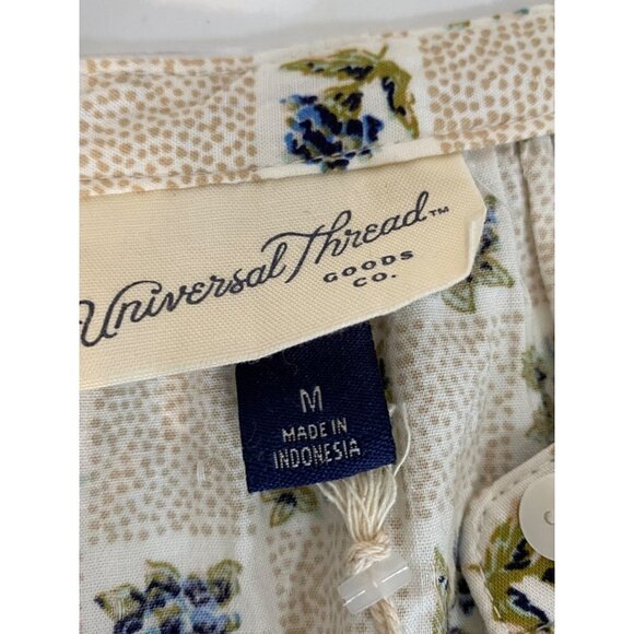 New Universal Thread Boho Prairie Flowy Pull Over Floral Blouse Women's Medium - Picture 6 of 12